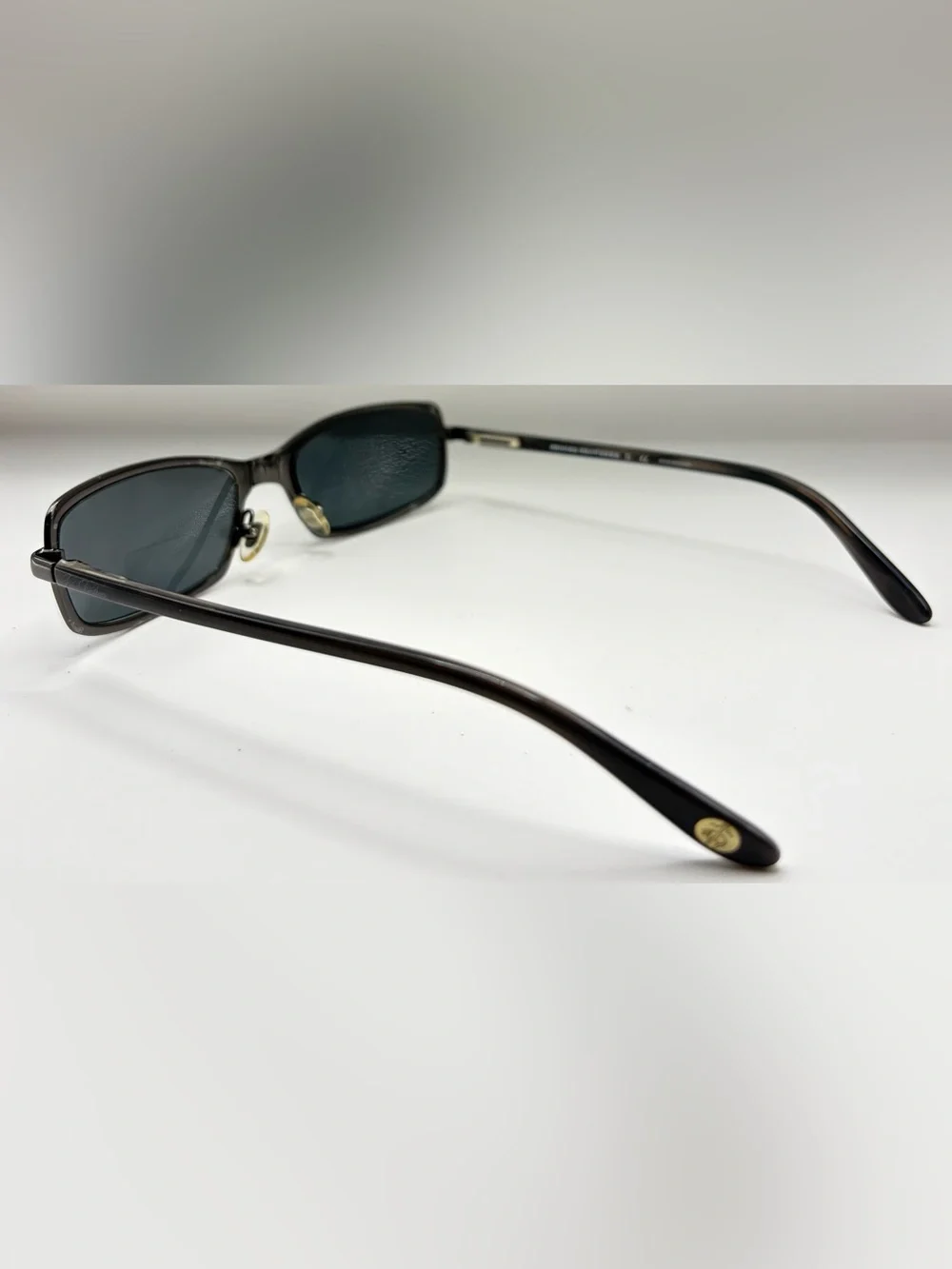 Brooks Brothers B.B.450-S Gunmetal Oval Metal Sunglasses Frames Only